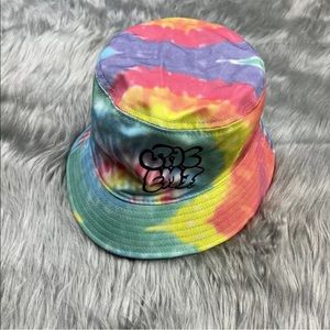 Salem 7 Rainbow Tie Dye Bucket Hat One Size